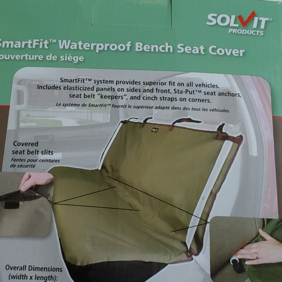 Solvit SmartFit. Waterproof Bench Seat Cover.SALE MARKED DOWN LOWEST - Picture 2 of 4